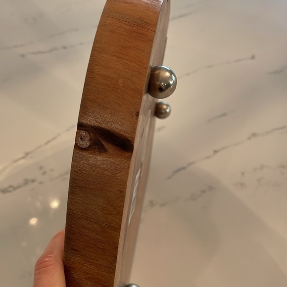 Distressed Natural wood unique footed tray - Picture 5 of 9